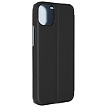 Avizar Étui Clear View pour iPhone 15 Clapet Miroir Fonction Support  Noir