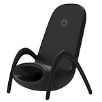 Avizar Chargeur à Induction QI 15W Charge Rapide et Sécurisée Design Chaise  Noir