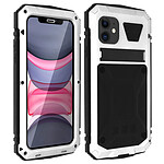 Avizar Coque iPhone 11 Aluminium Silicone Support Vidéo Tank Series Argent