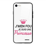 Evetane Coque iPhone 7/8/ iPhone SE 2020/ 2022 Coque Soft Touch Glossy Je suis une princesse Design