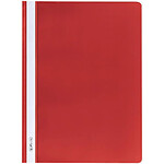 HERLITZ Lot de 10 chemises à lamelle format A4 Polypro Rouge