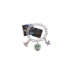 Harry Potter - Bracelet avec pendentifs plaqué argent Lumos Slytherin