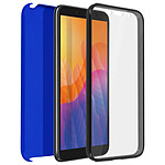 Avizar Coque Huawei Y5p Protection Arrière Rigide + Avant Souple Bleu