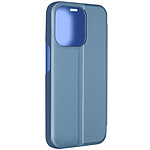 Avizar Étui Clear View pour iPhone 15 Pro Max Clapet Miroir Fonction Support  Bleu