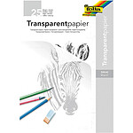 FOLIA Bloc de papier transparent, A3, 80 g/m2, 25 feuilles