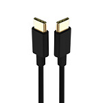 Mayaxess Câble iPhone 16 / 15 USB-C vers USB-C 20W 1 mètre Noir