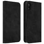 Avizar Housse iPhone XR Étui Porte-cartes Fonction Support Coque Silicone Gel noir