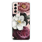 LaCoqueFrançaise Coque Samsung Galaxy S21 Plus 5G 360 intégrale transparente Motif Fleurs roses Tendance