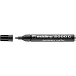 EDDING Marqueur Permanent 2000 C Corps Alu Noir 1,5-3 mm x 20