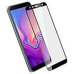 Avizar Film Samsung Galaxy J6 Plus Verre Trempé Protection Ecran contour Noir