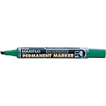 PENTEL Marqueur permanent MAXIFLO, Pointe biseautée, Vert x 12