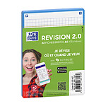 OXFORD Paquet de 32 Fiches Bristol revision 2.0 Non Perforées 105x148 mm A6 Q5/5 turquoise