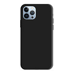 Evetane Coque iPhone 13 Pro Silicone liquide Noire Housse Anti-Chocs Souple Toucher Doux