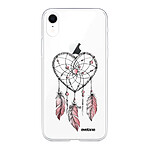 Evetane Coque iPhone Xr 360 intégrale transparente Motif Attrape coeur Tendance