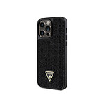 Guess Coque pour Apple iPhone 15 Pro Max Triangle Diamond Noir