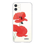 Evetane Coque iPhone 11 360 intégrale transparente Motif Coquelicot Tendance