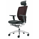 MTinternational Fauteuil Ergonomique 4X noir/bordeaux