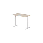 MTinternational Bureau électrique blanc hêtre (140x80cm) (MT7TE14080-HE)