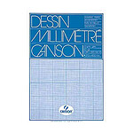 CANSON Bloc de papier millimétré, A4, 90 g, bistre, 50 feuilles