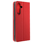 Avizar Housse pour Samsung Galaxy S23 FE Cuir Véritable Porte-carte Rouge