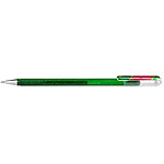 PENTEL Stylo roller gel Hybrid Dual Metallic Glitter pointe moyenne vert x 12