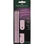 FABER-CASTELL Kit d'écriture SLEEVE, rose