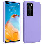 Avizar Coque Huawei P40 Pro Semi-rigide Mat Finition Soft Touch Compatible Qi Violet