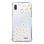 Evetane Coque Samsung Galaxy A40 anti-choc souple angles renforcés transparente Motif Marguerite