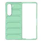 Avizar Coque pour Samsung Galaxy Z Fold 5 Silicone Gel Souple et Robuste  Vert Clair