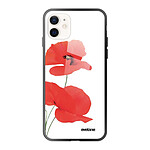 Evetane Coque iPhone 12 Mini Coque Soft Touch Glossy Coquelicot Design