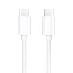 Mayaxess Câble iPhone 16 / 15 USB-C vers USB-C 20W 1 mètre Blanc