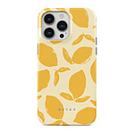 Burga Coque pour iPhone 14 Pro MagSafe Tough Antichocs Modèle Lemon Tart Jaune