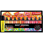 STABILO Etui carton de 10 Surligneurs BOSS ORIGINAL ARTY - couleurs chaudes