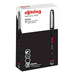 ROTRING Boite de 12 stylos roller Rollerball, largeur tracé: 0,7 mm, noir