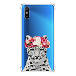 Evetane Coque Xiaomi Redmi 9A anti-choc souple angles renforcés transparente Motif Leopard Couronne