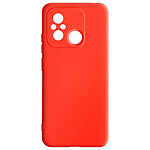 Avizar Coque pour Xiaomi Redmi 12C Silicone Semi-rigide Finition Douce au Toucher Fine  Rouge