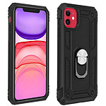 Avizar Coque Apple iPhone 11 Antichoc bi-matières Bague Support Vidéo noir