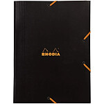 RHODIA chemise à élastiques 3 rabats BLACK 24 x 32 cm