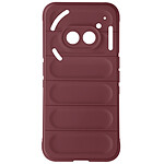 Avizar Coque pour Nothing Phone 2a et 2a Plus Antichoc Silicone texturé 3D Bordeaux