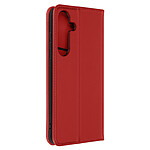 Avizar Housse pour Samsung Galaxy S24 Plus Cuir Véritable Porte-carte Rouge