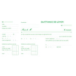 EXACOMPTA Carnet à souche 'Quittances de loyer' 135 x 185 mm 50 Feuillets