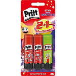 PRITT Bâton de colle BTS 2023, multipack, 2x 22 g + 1x 20 g