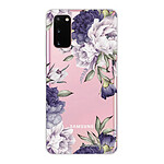 LaCoqueFrançaise Coque Samsung Galaxy S20 360 intégrale transparente Motif Pivoines Violettes Tendance