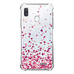 Evetane Coque Samsung Galaxy A40 anti-choc souple angles renforcés transparente Motif Confettis De Coeur