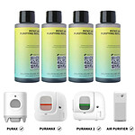 4 Recharges purifiantes pour éliminer les odeurs PURAMAX et X 4x50mL