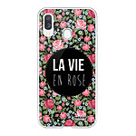 Evetane Coque Samsung Galaxy A40 360 intégrale transparente Motif La Vie en Rose Tendance