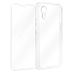 4smarts Coque pour Samsung Galaxy Xcover 7 Rigide avec Verre Trempé 9H Transparent