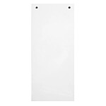 EXACOMPTA Paquet 100 fiches intercalaires horizontales unies perforées 105x240mm Blanc x 12