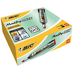 BIC Marqueur Permanent MARKING ONYX 1481 Pointe Biseau 2,7 à 6,2 mm Rouge x 12