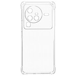 Avizar Coque pour Vivo X80 Pro Silicone Gel Coins Renforcés  Transparent